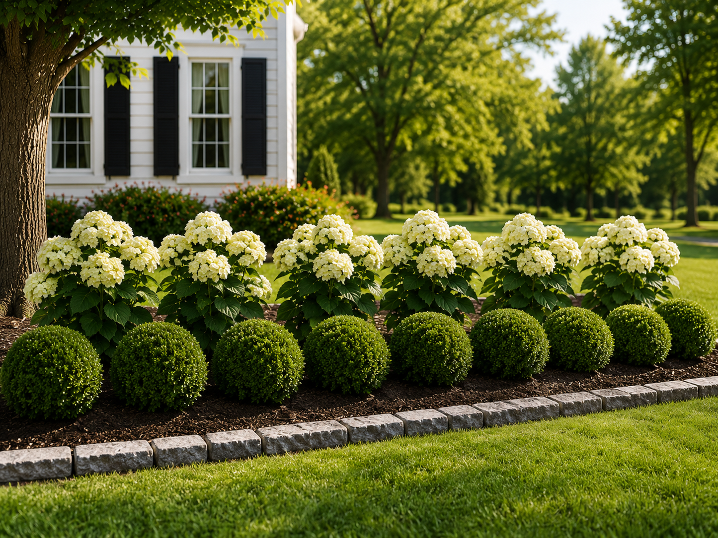 Classic New England Hydrangea Display (Annabelle)